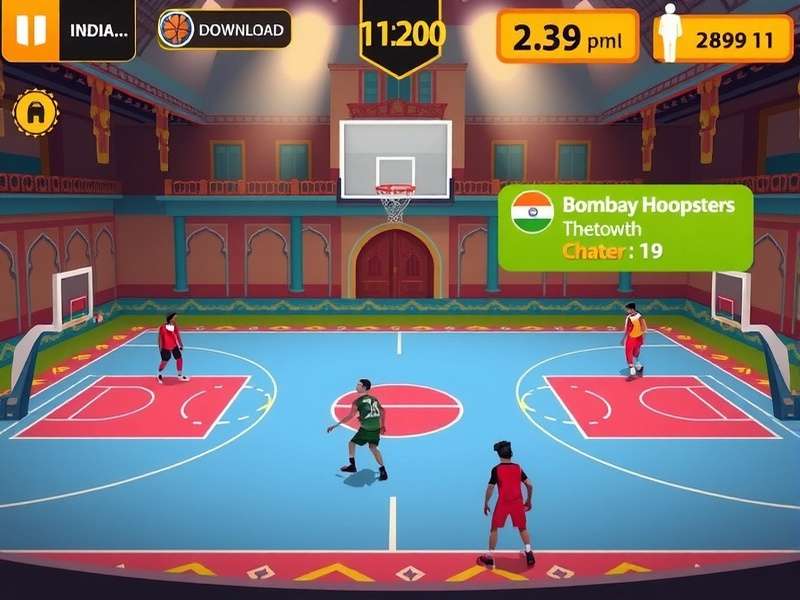 Bombay Hoopsters community event showing players competing